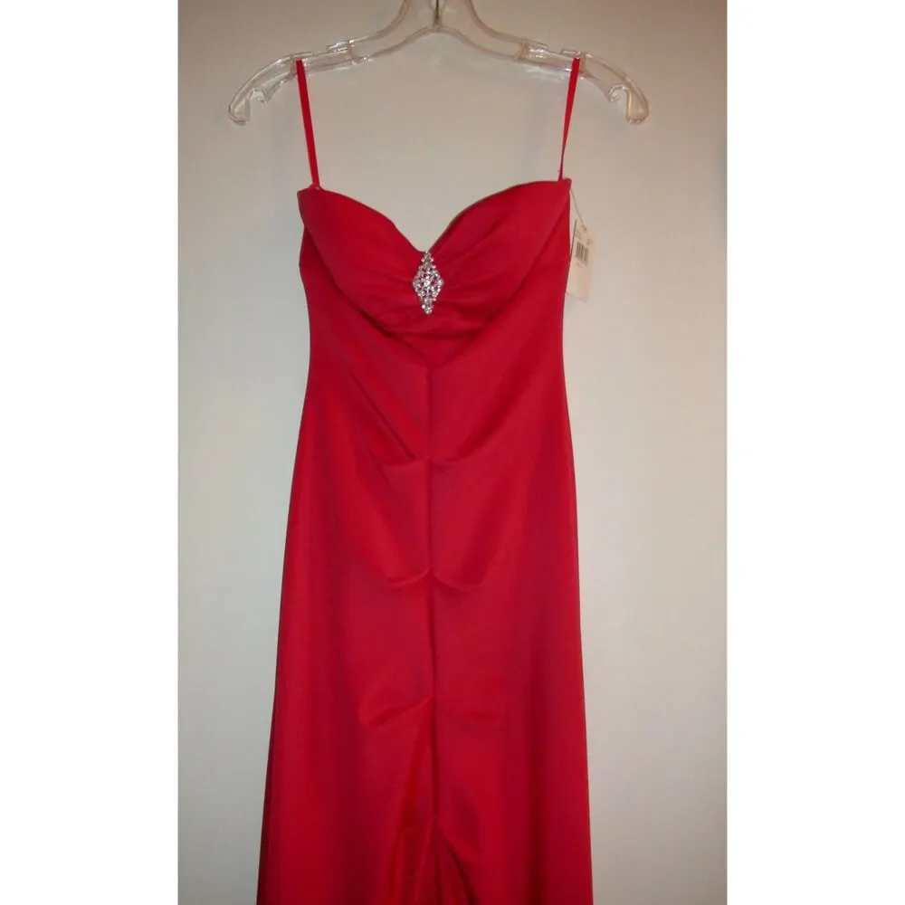 Xscape Strapless Ruched Mermaid Maxi Gown
